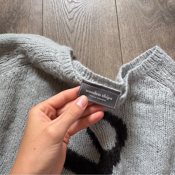 Wooden Ships Gray Anchor Sweater - Picture 2 of 2